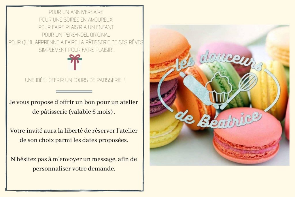 Offrir une carte cadeau - Les Douceurs de Béatrice