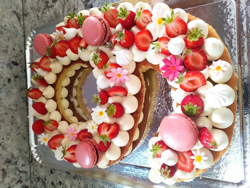 Number Cake Fraise ou Framboises