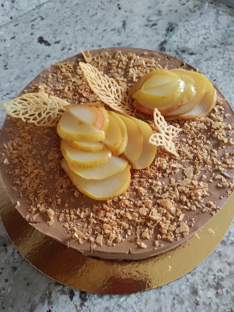 Entremet poire chocolat 
