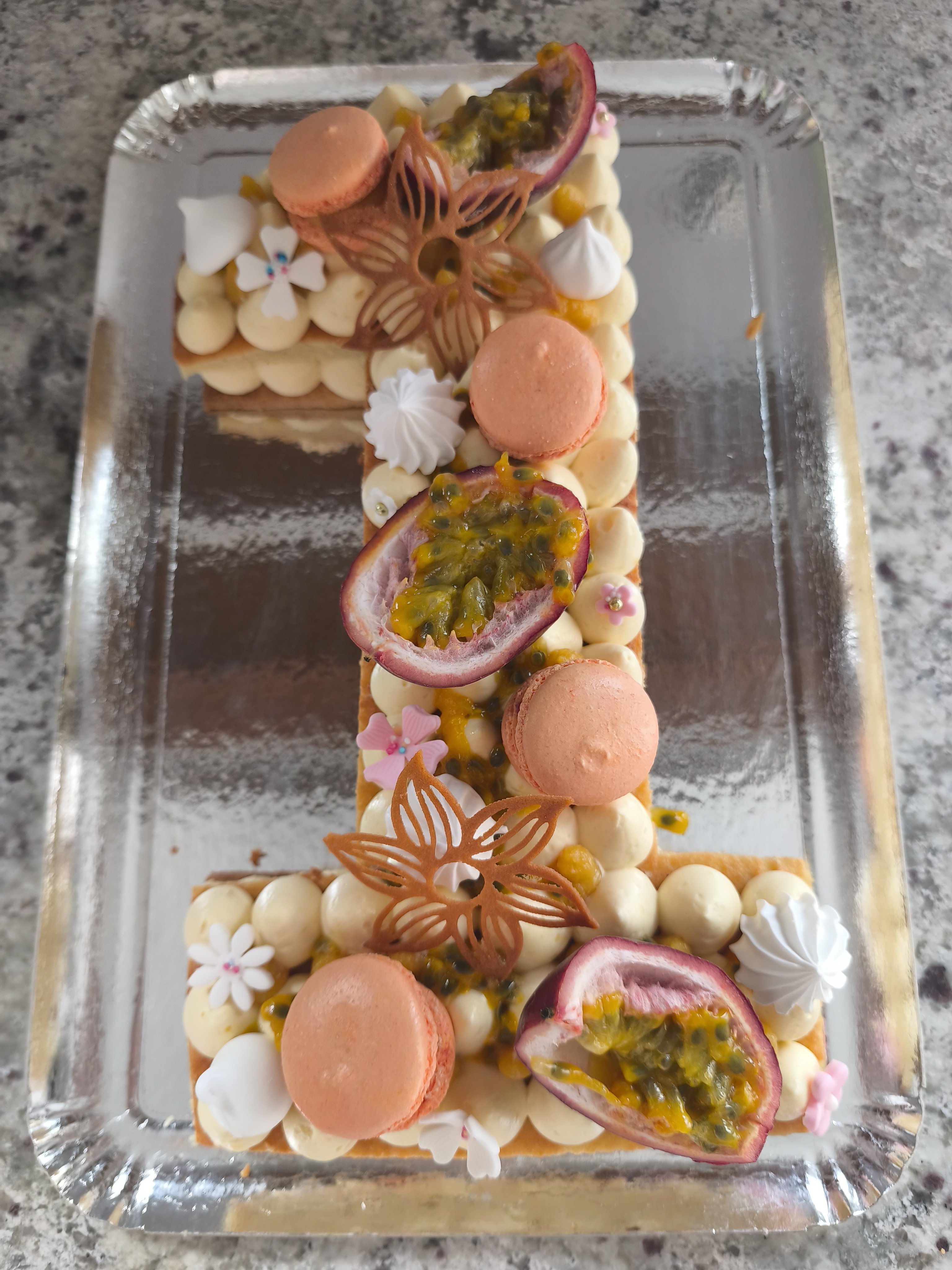 Number Cake Fruit de la Passion