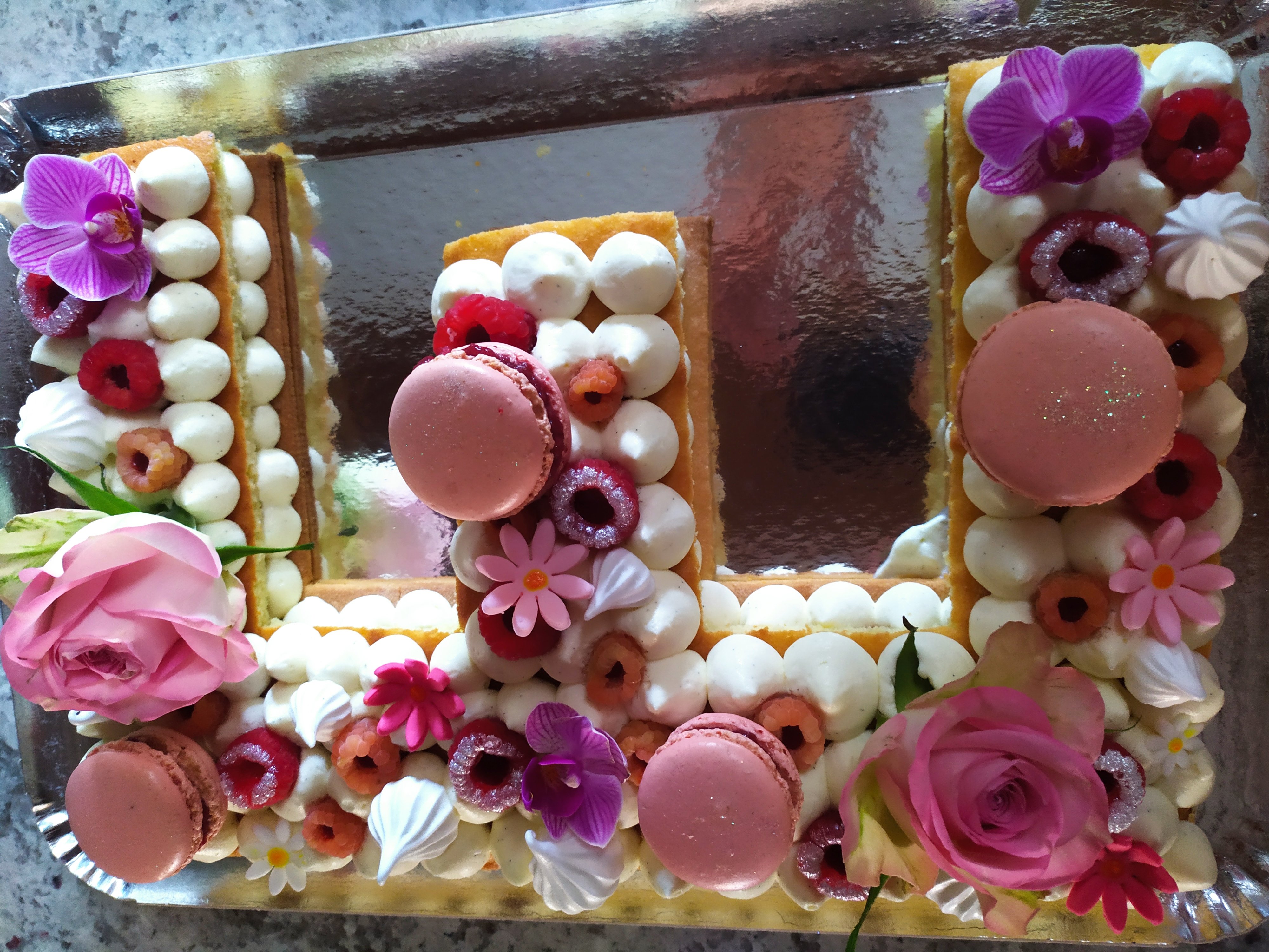 Number Cake à la framboise 