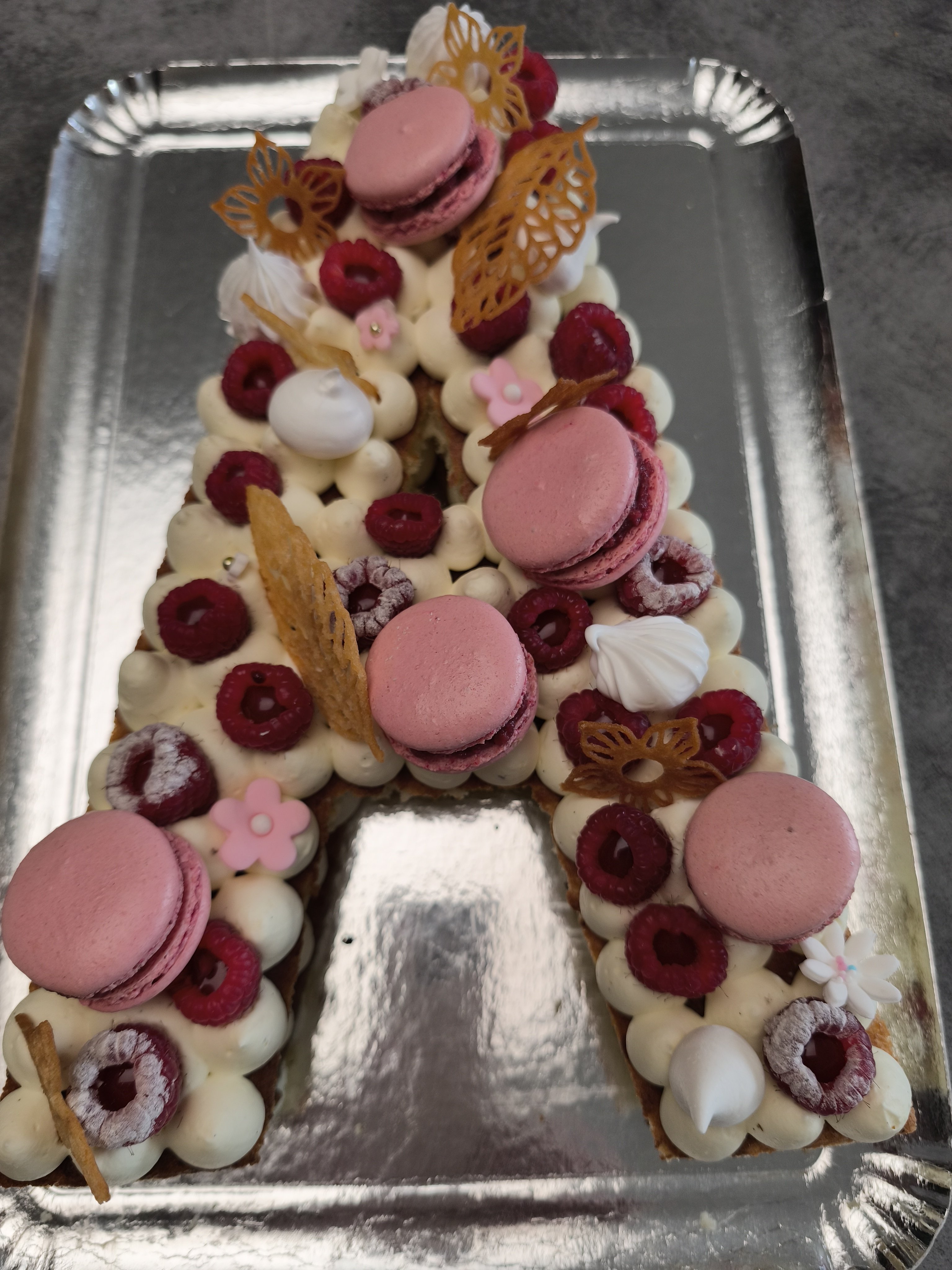Number Cake la framboise 