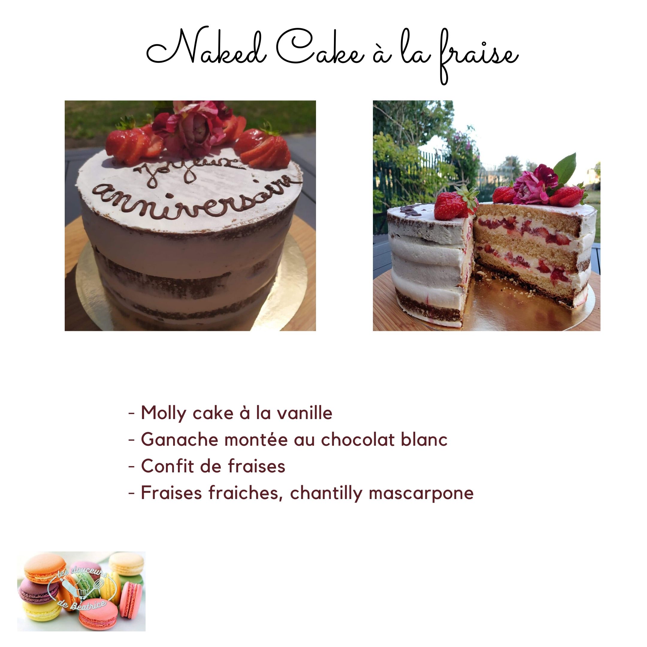 Naked Cake Les Douceurs De B Atrice Le Meilleur P Tissier